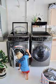 Review Of Samsung Flexwash And Flexdry Ramshackleglam Samsung Washer Laundry Room Inspiration Laundry Room Appliances
