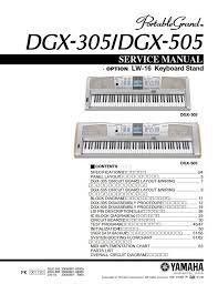 Psr e363 overview portable keyboards keyboard instruments. Yamaha Dgx 305 505 Keyboard Service Manual And Repair Guide Repair Guide Keyboard Circuit Board