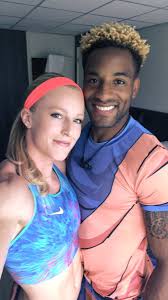 Sandi morris is an energetic star of the world of pole vault. Olympians Tyrone Smith Sandi Morris Whitewomenblackmen Com