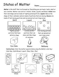 Matter on the move (#1) every substance in the universe is made up of matter that can exist in a number of different forms called states. States Of Matter Cut And Paste Worksheets Teaching Resources Tpt