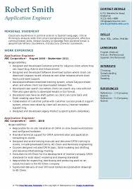 Looking to boost your resume and land employment as a software engineer? Application Engineer Resume Samples Qwikresume