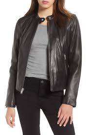 Andrew Marc Leather Moto Jacket Available At Nordstrom Leather Moto Jacket Leather Moto Jacket Womens Jackets