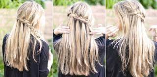 Ein süßes kaskadengeflecht ist schick und elegant. Awesome The Super Easy Waterfall Braid Step By Step Hairstyle Tutorial Haar Styling Haartutorial Einfache Frisuren Fur Langes Haar