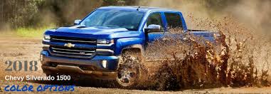 what are the color options for the 2018 chevy silverado 1500