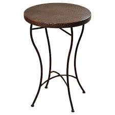 Add A Beautiful Decorative Accent To Any Space With The Antique Bronze End Table From Stylecraft Smal Copper Accent Table Copper Side Table Round Accent Table