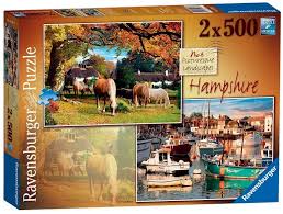Walmart.com has been visited by 1m+ users in the past month Picturesque Hampshire 2 X 500 Pieces Ravensburger