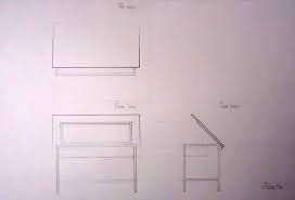 Orthographic Projection Of A Drawing Table Orthographic Projection Drawing Table Orthographic Drawing