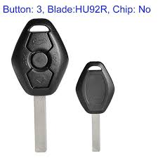 Fs110008 3 Button Key Shell House Cover Head Key With Hu92r Blade For Bmw Car Key Replacement Without Chip In 2021 Car Key Replacement Key Replacement Car Keys