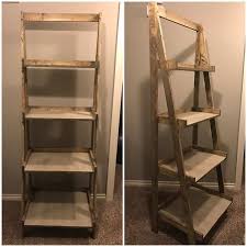 Ana White Painters Ladder Shelf Ladder Shelf Diy Furniture Diy Diy Furniture This is a great way to recycle old wood and make affordable and quick diy rack to keep your books.