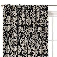 Black And White Curtains Target 2 Window Panels Across 3 Windows Target Waverly Damask Curtains In Black And White Damask Curtains White Damask Curtains