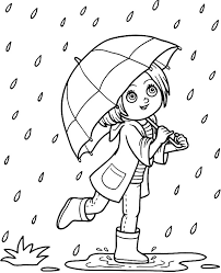 The image is available for download in high resolution quality up to 4783x3602. Rainy Day Coloring Pages For Kids