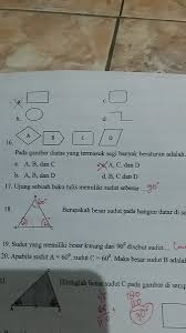 100% 100% found this document useful, mark this document as useful. Pada Soal Nomor 16 Apakah Gambar Bangun B Dan C Termasuk Segi Banyak Beraturan Brainly Co Id