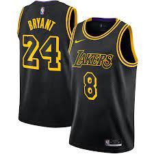 Lakers champion basketball jersey 8 bryant boardwalk vintage. Men S Los Angeles Lakers Kobe Bryant Nike Black Mamba Day Swingman Jersey