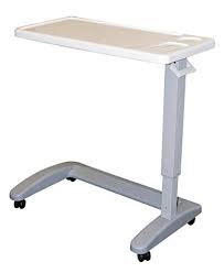 Carex Overbed Table Makes It Easy For People To Eat Write Or Do Projects While In Bed Or A Chair Made Of Durable Overbed Table Bed Table Hospital Bed Table