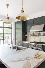 Kitchens To Love Forest Green Kitchen Cabinets And Marble Counters Kitchen Design Kitchen Inspirations Home