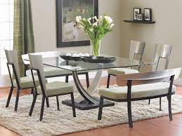 I Would Also Love To Have This Table And Chairs Benches Glass Dining Room Table Square Dining Room Table Modern Square Dining Table