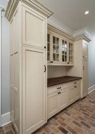 Custom Butler Pantry Cabinet With Mullion Frame Glass Doors Pensacola Customcabinets Customhome Hou Built In Pantry Pantry Cabinet Glass Kitchen Cabinets