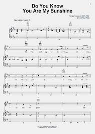 View, download and print in pdf or midi sheet music for you are my sunshine by misc traditional. Do You Know You Are My Sunshine Piano Sheet Music