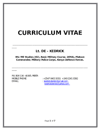 What do employers look for in a cv? Doc Curriculum Vitae K Mutiso Academia Edu