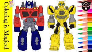 Blades rescue bot coloring page. Transformers Rescue Bots Toys Bumblebee Optimus Prime Coloring Page Transformadores à¤Ÿ à¤° à¤¨ à¤¸à¤« à¤° à¤®à¤° Youtube