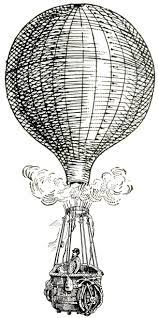 Victorian hot air balloon illustration. 11 Hot Air Balloon Clipart The Graphics Fairy