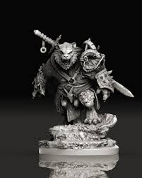 Tiger Warrior By Creative Geek Mb 3d Print Model Print Models Digital Sculpture 3d Printing