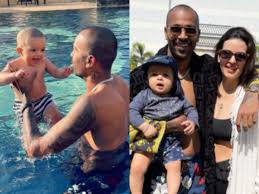 Hardik pandya, einer der stilvollsten cricketspieler, ist für viele mädchen der herzensbrecher. Pictures Of Fun In The Pool With Hardik Pandya S Son Agastya Went Viral Flaunting Tattoos Hayat News