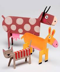 Cardboard Animals Diy Animal Crafts For Kids Arts And Crafts For Kids Farm Animal Crafts