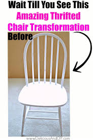 Wooden Chair Makeover Using Only Masking Tape Delicious And Diy Wooden Chair Makeover Wooden Chair Painted Wooden Chairs