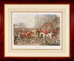Bonhams : John Harris III (British, 1811-1865); Four Plates, from Fox Hunting; (4)