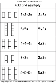 repeated addition and multiplication repeated addition worksheets multiplication 2nd grade worksheets