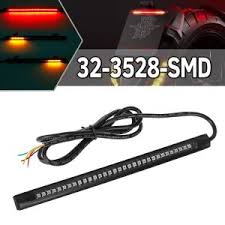 China Universal Led Strip For Motorcycle License Plate Tail Brake Stop Turn Signal Light Strip Flexible Third Brake Light For Motorbikes Harley Davidson Atv S China Motorcycle Brake Light Strip Led