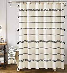 Pin By Farmhouse Love On Future Home Farmhouse Shower Curtain Boho Shower Curtain Farmhouse Shower