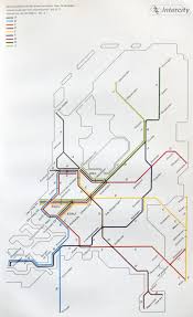 Historical Map Spoorslag 70 Intercity Trains Map The Netherlands Train Map Transit Map Map