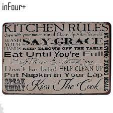 Metal kitchen signs ukfcu rewards. Infour Bathroom Rules Metal Signs Family Home Decor Vintage Tin Signs Pub Vintage Decorative Plates Metal Wall Art Plaques Home Decor Plaque Decorativebathroom Wall Plaques Aliexpress
