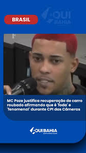 O cantor Marlon Brendon Coelho Couto da Silva, o MC Poze, compareceu, nesta  segunda-feira, à oitava reunião ordinária da Comissão Parlamentar de  Inquérito (CPI) das Câmeras da Assembleia Legislativa do Rio (Alerj).