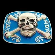 Pirate Flag Belt Buckle Jolly Roger Buckle