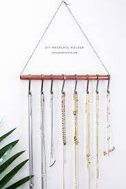 7 Quick Organizing Tricks You Ll Actually Want To Try Diy Necklace Holder Diy Jewelry Holder Necklace Holder