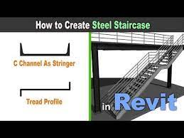 How To Create Steel Stair Case In Revit Revit Tutorial For Beginners Youtube Metal Stairs Revit Tutorial Steel Stairs