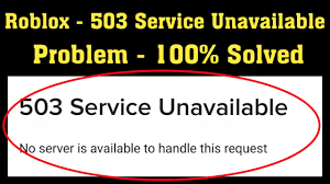 Roblox script reference roblox free 250 robux. How To Fix Roblox 503 Service Unavailable Roblox 503 Service Unavailable No Server Is Available Youtube