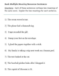 Multiple Meaning Words For Freelanguagestuff Com Multiple Meaning Words Multiple Meaning Words Activities Multiple Meaning