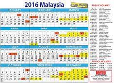 The above is the list of 2016 public holidays declared in malaysia which includes federal, regional government holidays and popular observances. Gara International Garainte Profile Pinterest