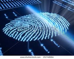 Fingerprint Scanning Technology On Pixellated Screen 3d Rendered With Slight Dof Fingerprint Forensics Biometrics