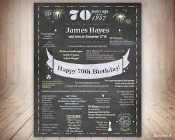 Birthday Gift For 70 Year Old Man Indian Uk 70th Birthday Gift For Dad 70th Birthday Poster Uk Facts Chalkboard 70th Birthday Sign 70 Years Birthday Poster 40th Birthday Poster 60th Birthday Poster