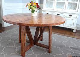 Then put a pencil in the pilot hole and drag the scrap board around the table top planks. Round Trestle Dining Table Free Diy Plans Rogue Engineer
