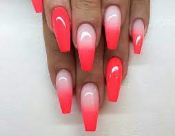 Pin By Christine Huotari On Nail Coffin Nails Ombre Red Ombre Nails Ombre Nail Designs All of the nails except for one have. coffin nails ombre red ombre nails