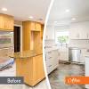 How to refinish old stained kitchen cabinets. 1