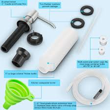 Check spelling or type a new query. Kitchen Sink Soap Dispenser Brushed Nickel Countertop Soap Dispenser Pump With 41 Extension Tube Kit And 17 Oz Bottle Collapsible Funnel Amazon In Home Improvement