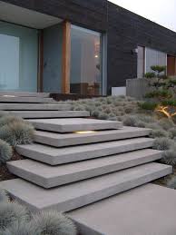 Concrete stairs are a great addition to the modern and creative home. Mixed Mod Part Ii Continuing Renovations Of A Mid Century Modern Home Scout Nimble Exterior Stairs Stairs Architecture Concrete Stairs