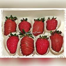 Happy Birthday Mom Chocolate Covered Strawberries Burgundy Bling Berries Chocolate Covered Strawberries Bouquet Chocolate Covered Strawberries Gourmet Chocolate Covered Strawberries